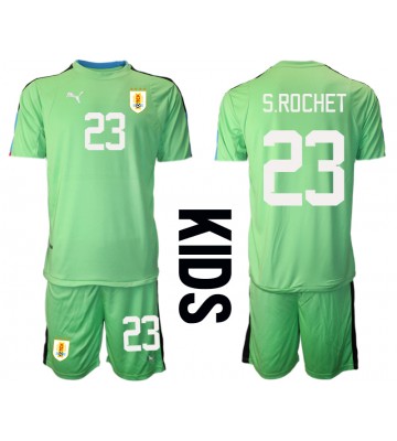 Maillot de foot Uruguay Sergio Rochet #23 Gardien de but Domicile enfant Monde 2022 Manches Courte (+ pantalon court)